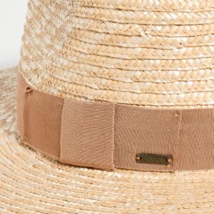 Brixton Women's Joanna Straw Hat, Honey/Lion, Tan, M