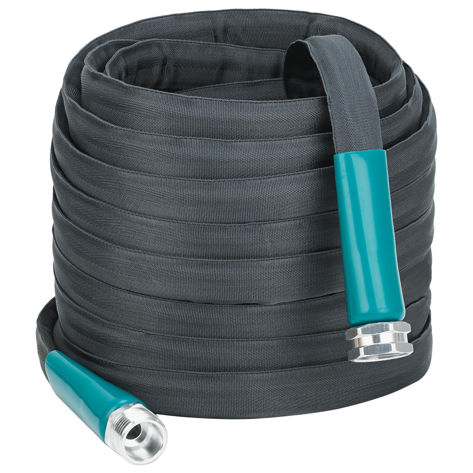 LINEX Garden Hose 50ft Flexible Water Hose, Heavy Duty, Lightweight and Kink-Free Garden Hoses with Aluminum Fittings