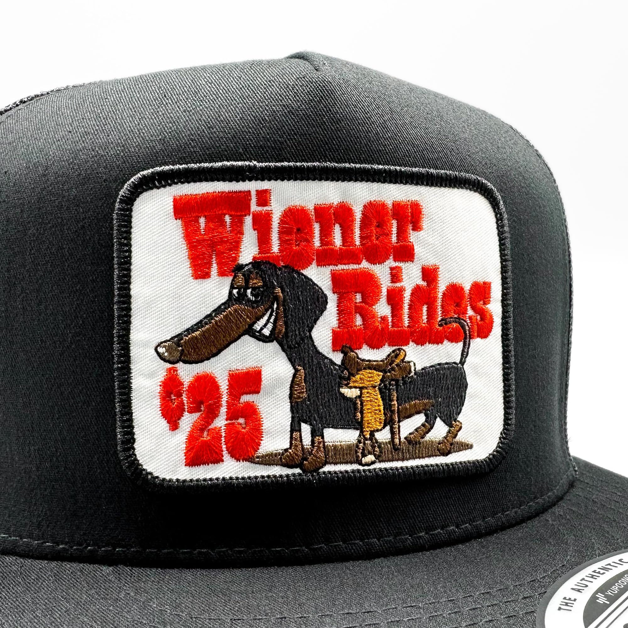 Generic Wiener Rides 25 Cents Funny Trucker Hat Black