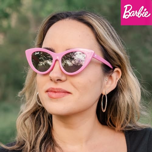 Sun-Staches Barbie Adult Sunglasses | Official Barbie Pink Women's Shades | UV 400 | One Size Fits Most