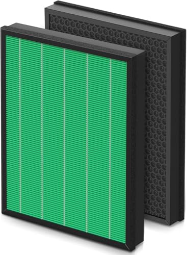 400/400S Replacement Filter for Coway Airmega Max2 400 400S 400(G) 400S(G) Air Purifier, Max2 Green True HEPA and Active Carbon Filter Set, AP-2015-FP, 1 Set