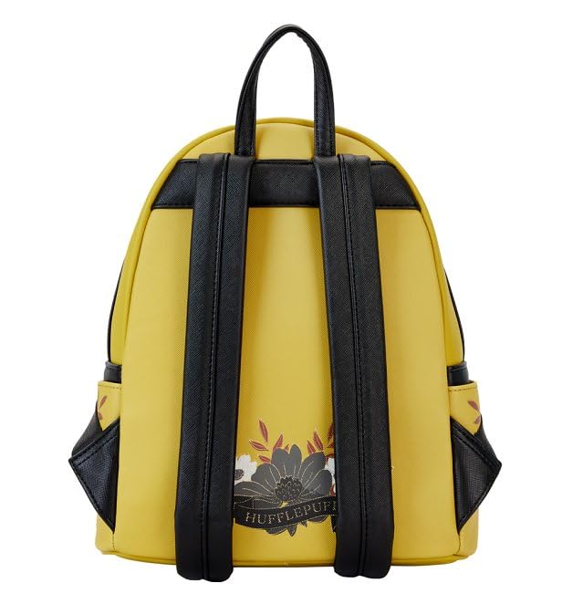 Loungefly Harry Potter Hufflepuff House Floral Tattoo Mini Backpack