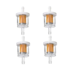 4pack - 691035 493629 1/4" inline fuel filter replacement fuel filter for briggs stratton 691035 4129 493629 5065 49019-0014 49019-0027 49019-0707 49019-7001 49019-7005