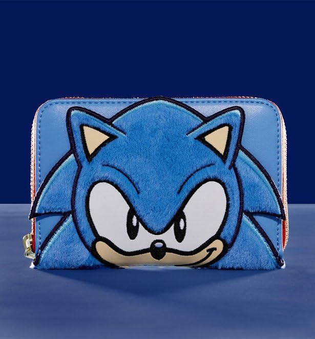 Loungefly Sonic The Hedgehog Classic Plush Zip Around Wallet