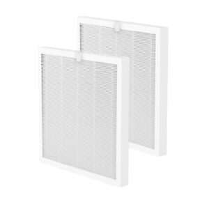 lampick air purifier filter 4-in-1 high-efficiency true hepa replacement filter, air filters compatible air cleaner a6, h13 true hepa filter for smoke pollen dander hair smell (2 packs)