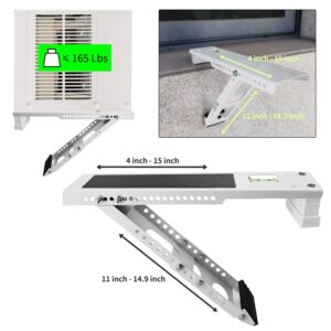 Aozzy Window Air Conditioner Bracket- Universal AC Support Bracket Heavy Duty, Support Up to 165 lbs, Designed for 9000-22002 BTU A/C Units–AC Holder Bracket Fits Single Or Double Hung Windows