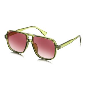 feisedy retro square pilot sunglasses women men 70s vintage trendy plastic frame sun glasses b4158