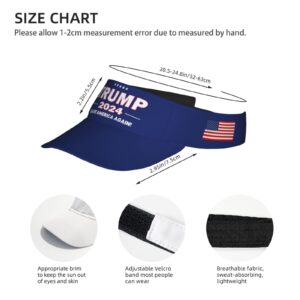 Stylish 2024 Save America Again Visor Cap Sun Hat for Women Men Teens for Sport Beach Tennis Golf Running Hiking Adjustable Cap