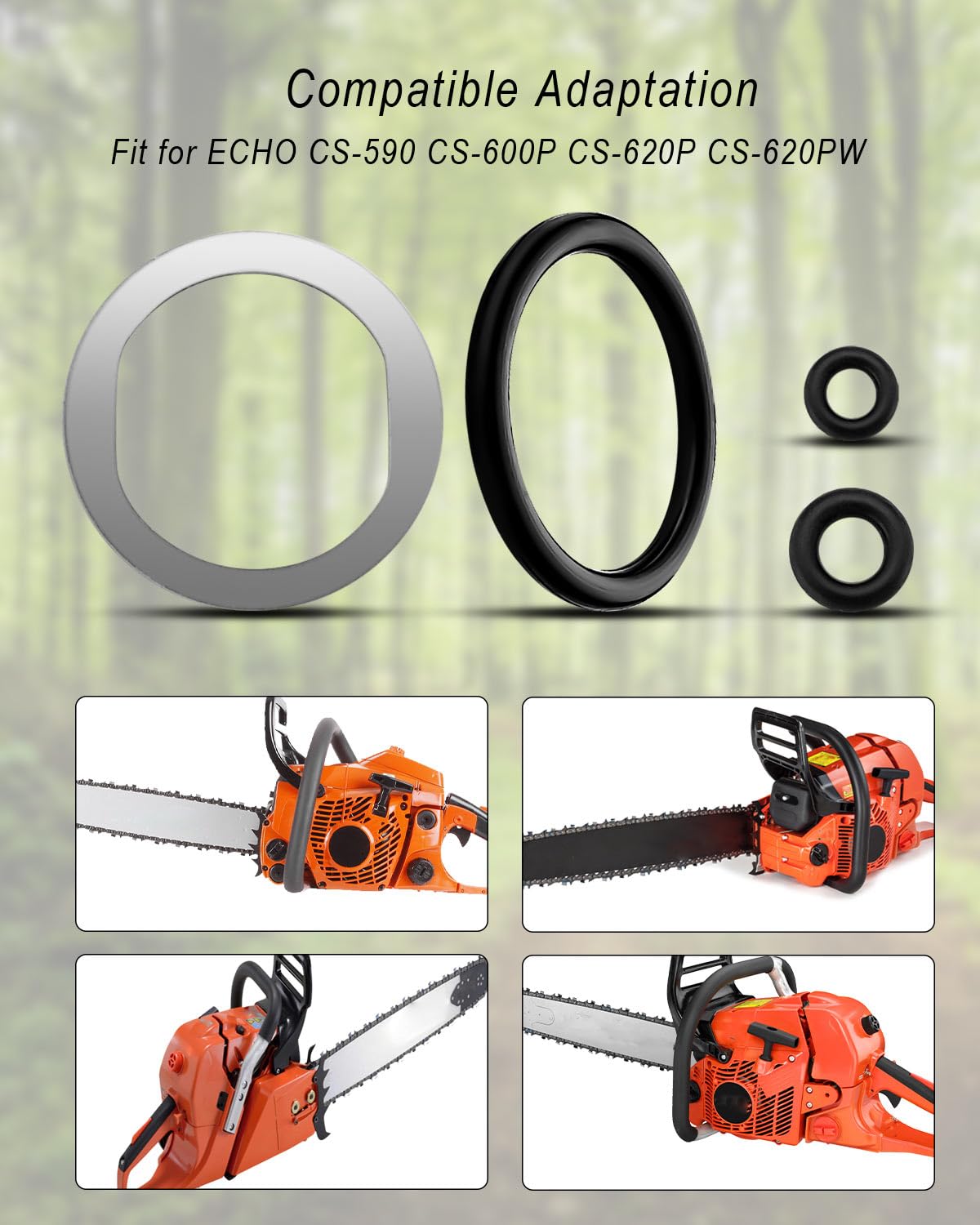 Upgrade Gearhead Air Filter Sealing Set Compatible with ECHO CS-590 CS-600P CS-620P CS-620PW