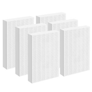 replacement filter r compatible with honeywell air purifier hpa300 hpa200 hpa100 and 5000 series, 6 pack true hepa filter, fits for honeywell r filter (hrf-r3 & hrf-r2 & hrf-r1)