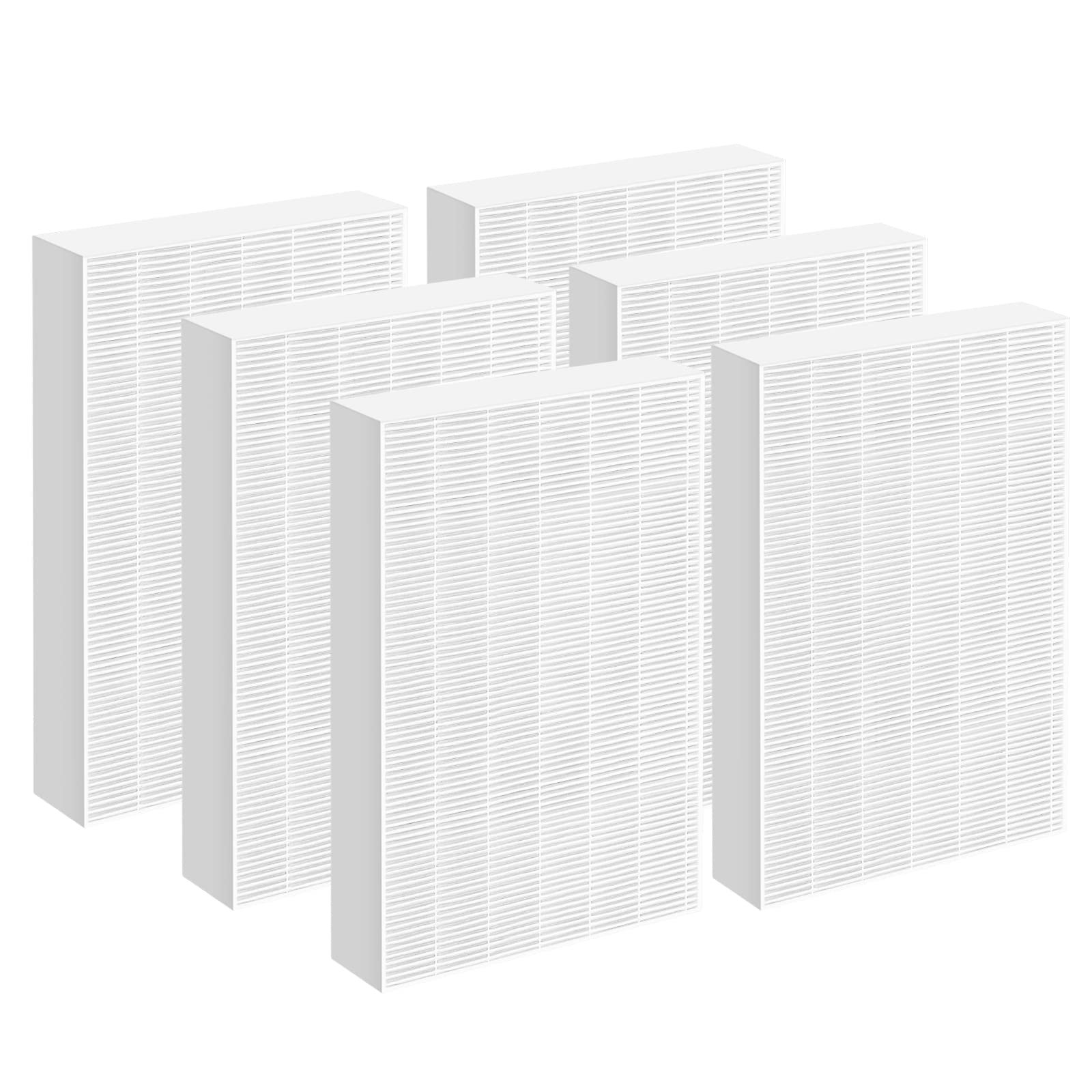 Replacement Filter R Compatible with Honeywell Air Purifier HPA300 HPA200 HPA100 and 5000 Series, 6 Pack True HEPA Filter, Fits for Honeywell R Filter (HRF-R3 & HRF-R2 & HRF-R1)