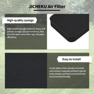 JICHEKU 17211-899-000 Air Filter Compatible with Honda GX390 GX240 GX270 GX340 EB3000 EB3500 EB3800 EM3000 EM3500 EM3800 EW140 EW170 EW171 EX3300 EX4500 EXW171 Generator(2Packs)