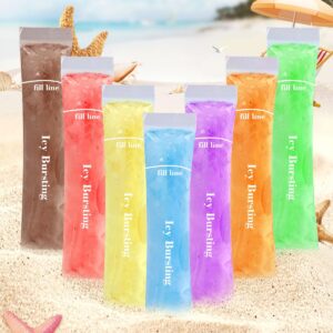 150 Disposable Ice Popsicle Mold Bags (8x2") for DIY Natural Fruit Snacks, Juice & Smoothies, Ice Pops Molds | BPA-Free, Zip Seals, Funnel Included