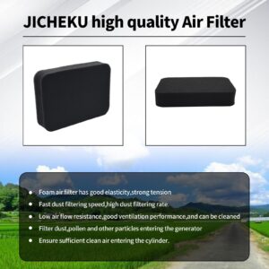 JICHEKU 17211-899-000 Air Filter Compatible with Honda GX390 GX240 GX270 GX340 EB3000 EB3500 EB3800 EM3000 EM3500 EM3800 EW140 EW170 EW171 EX3300 EX4500 EXW171 Generator(2Packs)