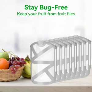 8 Pack Flying Insect Trap Refills Compatible with ZEVO, Indoor Fruit Fly Refill Cartridge Sets for Plug-in Light M364 and Max, 8Pcs Mosquito Bug Light Refills