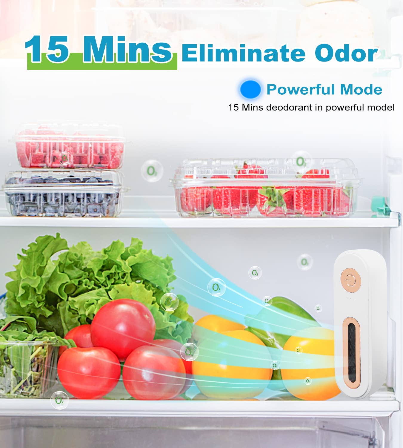 NEWEST [4 in 1] Fridge Deodorizer - Refrigerator Air Freshener Reusable Fridgerator Deodorizer Odor Eliminator Outperforms Baking Soda for Fridge and Freezer & Bamboo Charcoal Air Purifying Bags