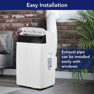 14,000 BTU Portable Air Conditioner Powerful Cooling up to 750 Sq.Ft, 3-in-1 AC Unit with Dehumidifier & Fan Mode Efficient Energy Saving, Ultra-Quiet, Remote Timer Control For Home, Office, School