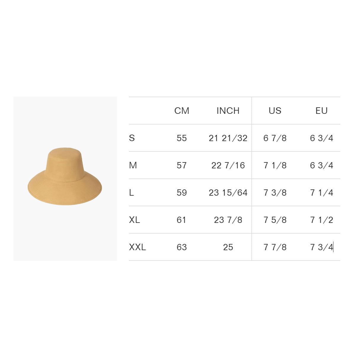 Lack of Color Women's Wide-Brimmed Cotton Canvas Holiday Bucket Hat (Small-Medium, Latte Canvas)