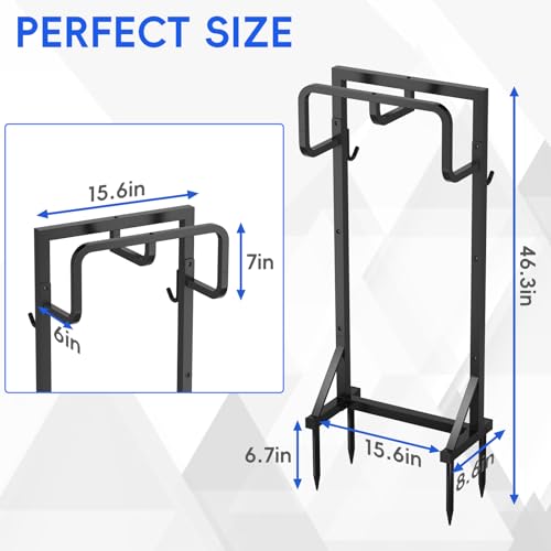 Coonoor Garden Hose Holder, Freestanding Water Hose Holder for Outside, Reinforced Garden Hose Storage Rack for Lawn & Yard