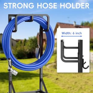 Coonoor Garden Hose Holder, Freestanding Water Hose Holder for Outside, Reinforced Garden Hose Storage Rack for Lawn & Yard