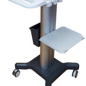 Mobile Trolley - Cart for Portable Ultrasounds 32" Tall with 3 Probe Holders.