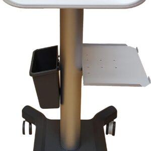 Mobile Trolley - Cart for Portable Ultrasounds 32" Tall with 3 Probe Holders.