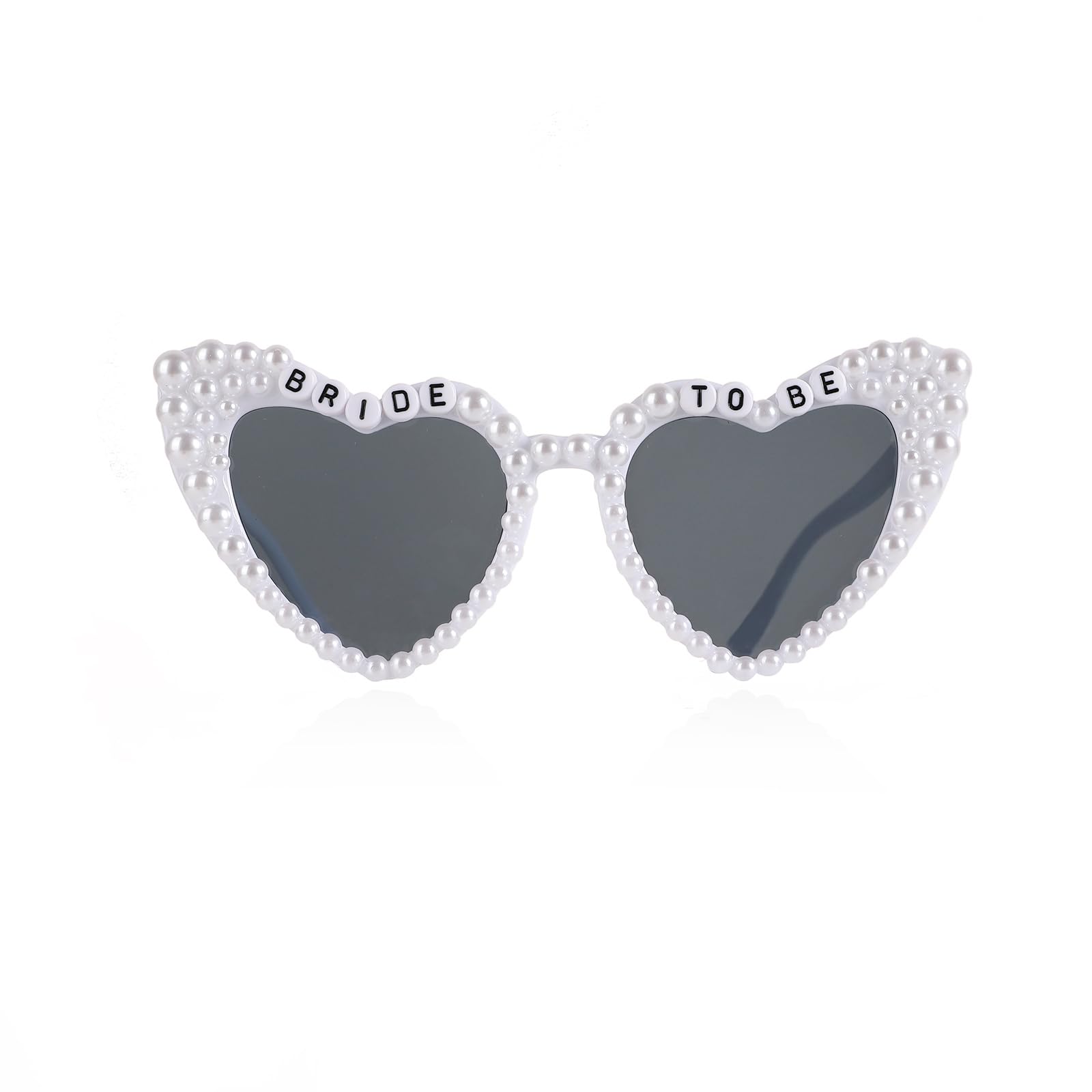 Bride Sunglasses for Bachelorette Party White Heart Sunglasses Bride to Be Gifts Accessories Party Favors