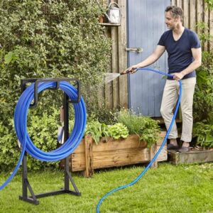 Coonoor Garden Hose Holder, Freestanding Water Hose Holder for Outside, Reinforced Garden Hose Storage Rack for Lawn & Yard