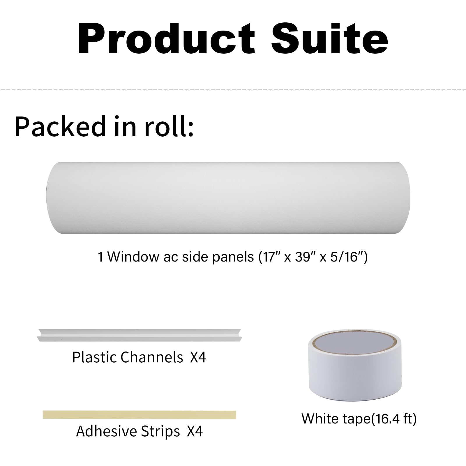 SZZSAF Window Air Conditioner Side Insulated Panel, 1PIC Full Surround Insulation Panels Window Seal Kit, WinterSummer Winter Heat and Draft Insulating,Insulation Foam Material 2 (White)