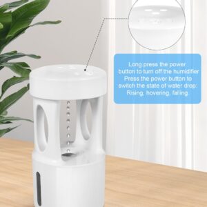 RooXchowla Anti Gravity Humidifier,Water Drop Humidifier ，Drip Drop Humidifier with Night Light,Rain Cloud Humidifierhigh-capacity Silent humidifier for Bedroom/Baby Nursery/Bathroom//Living Room.