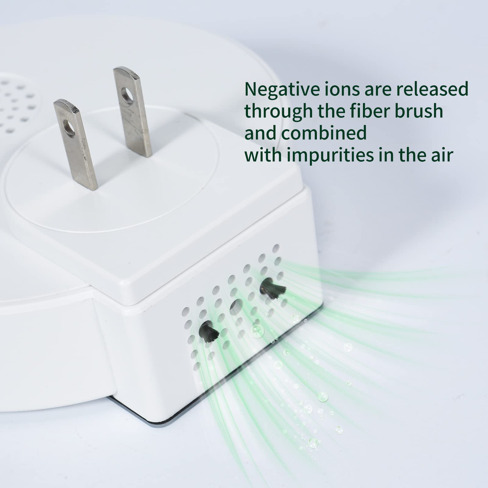 Negative Ion Plug-in, Home Portable Negative Ion Generator, Anion for Rooms With Odor and Smoke, Usually Used in Bedrooms, Pet Rooms, Toilets, Garages, Small Rooms.