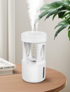 rooxchowla anti gravity humidifier,water drop humidifier ，drip drop humidifier with night light,rain cloud humidifierhigh-capacity silent humidifier for bedroom/baby nursery/bathroom//living room.