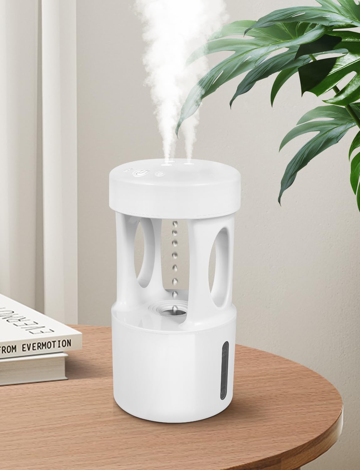 RooXchowla Anti Gravity Humidifier,Water Drop Humidifier ，Drip Drop Humidifier with Night Light,Rain Cloud Humidifierhigh-capacity Silent humidifier for Bedroom/Baby Nursery/Bathroom//Living Room.