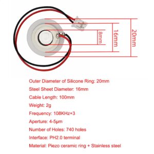 SazkJere 4Pcs USB Humidifieration Atomization Disc Mirco Interface Atomization Drive Circuit Board DC 5V for DIY Home