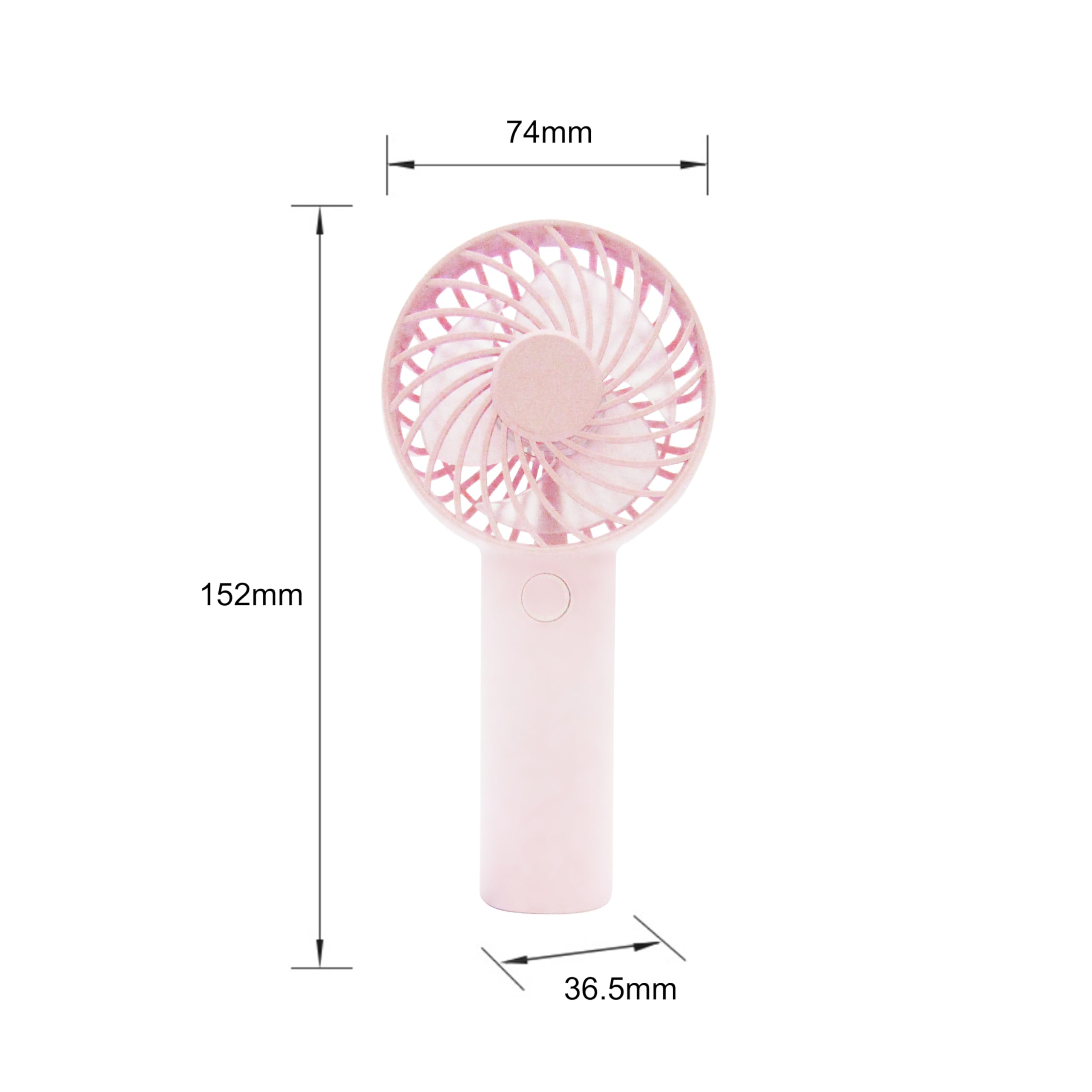 Kangheshun Mini Portable Fan,Rechargeable Travel Fan,3 Speed Small Handheld Fan,Personal Battery Operated Fan with USB C for bedroom,office,Girl,Lady