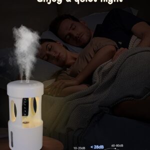 RooXchowla Anti Gravity Humidifier,Water Drop Humidifier ，Drip Drop Humidifier with Night Light,Rain Cloud Humidifierhigh-capacity Silent humidifier for Bedroom/Baby Nursery/Bathroom//Living Room.