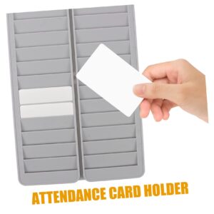 Tofficu 2pcs Material Card Rack Slot Pockets Cards Holder Attendance Card Rack Attendance Cards Holders Business Card Holder Attendance Cards Shelf Pp Greeting Card Office Dog