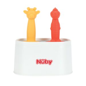 nuby animal pops ice pop mold - homemade treats for kids - teething relief - 4+ months