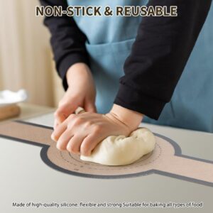 Silicone Bread Sling, Non-Stick & Reusable,Silicone Baking Mat For Dutch Oven, Sourdough Silicone Bread Sling with Long Handles, Bread Mat Easy to Clean& Transfer（2 PCS)