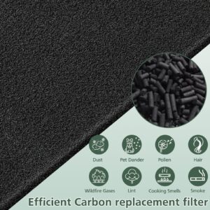 8 Pack HPA300 Carbon Pre Filter Compatible with Honeywell HPA300 Series Air Purifier, Precut Premium HRF-A300 Activated Carbon Filter Replacement for Dust, VOC, Smoke/Pet Odors