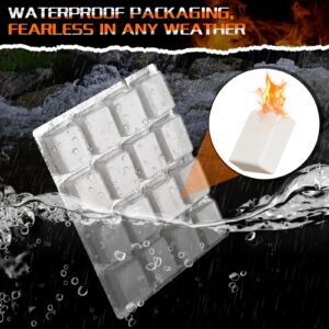 SUNLIFER Fire Starter Squares for Campfires: All Weather Camping Fire Starters Cubes | Quick & Odorless Firestarters for Fireplaces | Wood Stove | Grills | Fire Pit | BBQ - 48 Count