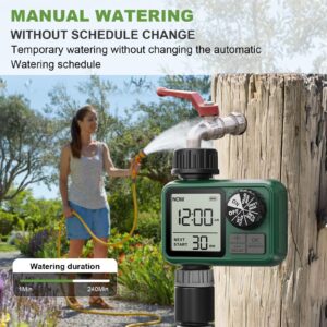 Sprinkler Timer, XinFuture Water Timer, Programmable Garden Hose Timer with Rain Delay, Manual& Automatic Watering System, Waterproof Digital Irrigation Timer Watering Lawn Evenly&Efficiently,1 Outlet