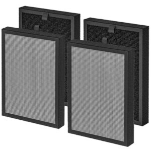 KF250 Replacement True HEPA Filter, Compatible with Kenmore 1200e Series Air Purifier PM2010, for Rooms up to 1,500 Sq. Ft. 3-in-1 True HEPA Filter, 4-Pack