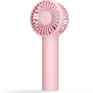 Edvision Mini Handheld Fan, Powerful Portable Fan 3 Speeds, USB Rechargeable Small Hand Fan, Personal Fan Battery Operated, Cute Design Makeup Eyelash Fan for Stylish Girls Women Kids Outdoor Travel