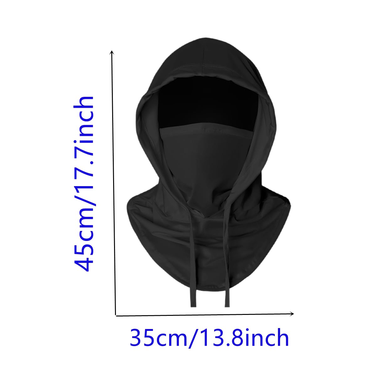 Balaclava Face Mask Sun UV Protection Hood Breathable Full Head Mask Face Cover for Men Women Cycling Skiing Fishing Black