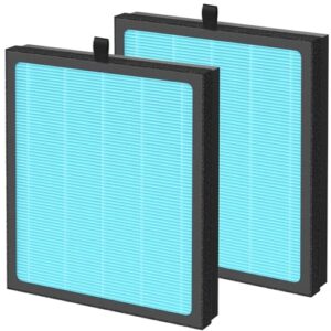 2 Pack 07 Replacement Filter Compatible with 07 Air Purifier, 4-in-1 H13 True HEPA Filter Replacement and Activated Carbon Filter