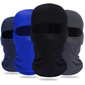 ezovino 4 pack balaclava ski face mask for men women,cooling neck gaiter full head mask face cover