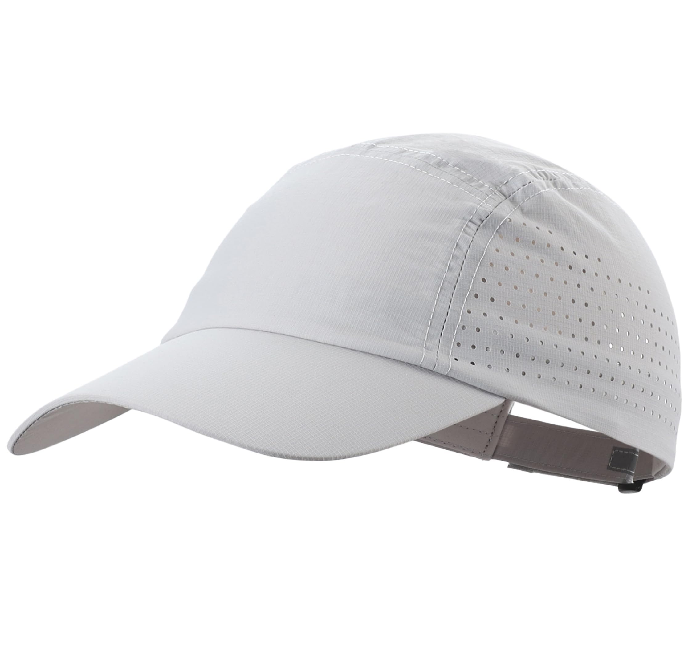 Connectyle Unisex Quick Dry Outdoor Sports Hat for Men Women UPF 50+ Cooling Run Cap Adjustable Baseball Fit Cap Light Grey