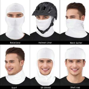 Ezovino 4 Pack Balaclava Ski Face Mask for Men Women,Cooling Neck Gaiter Full Head Mask Face Cover