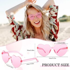 Pink Heart Sunglasses, Heart Glasses, Heart Shaped Sunglasses, Pink Sunglasses for Women, Sunglasses Bulk, Sunglasses Womens, Sunglasses Womens Trendy, Pink Glasses Bachelorette Party Favors Halloween